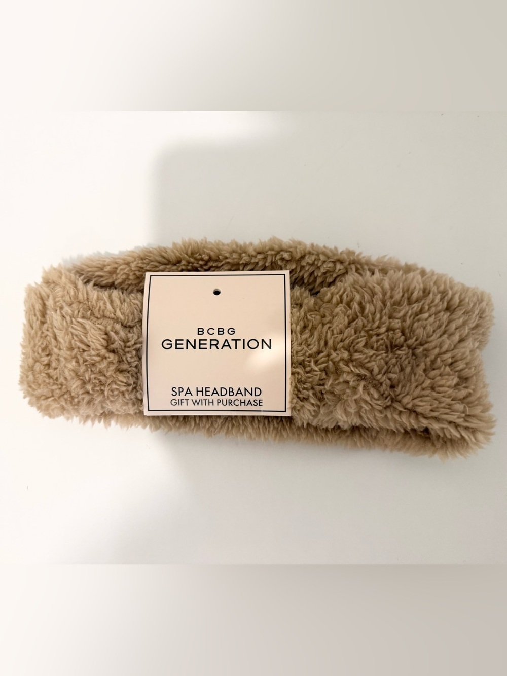 NEW BCBG generation sherpa fuzzy spa headband